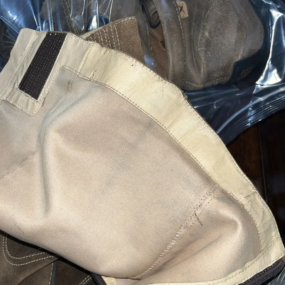 Guess Womens Size 6.5 M Brown Suede Boots Equestrian Riding Tall Knee High